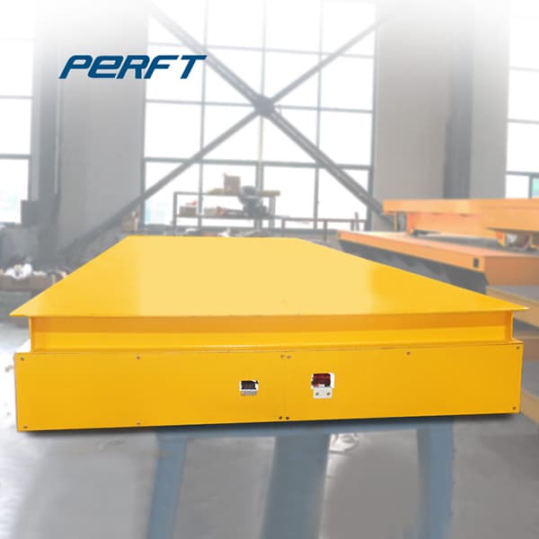 Motorized Transfer Cart With Integrated Screw Jack Lift Table 75 Tons